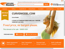 Tablet Screenshot of curvemodel.com